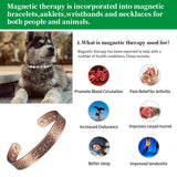 Wollet Magnetic Copper Bracelets for Women Men,Set of 2