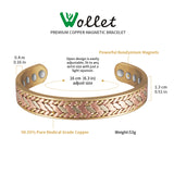 WOLLET Magnetic Bracelet with Vintage Design