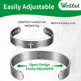 WOLLET Vintage Magnetic Copper Jewelry Bracelet Set of 2