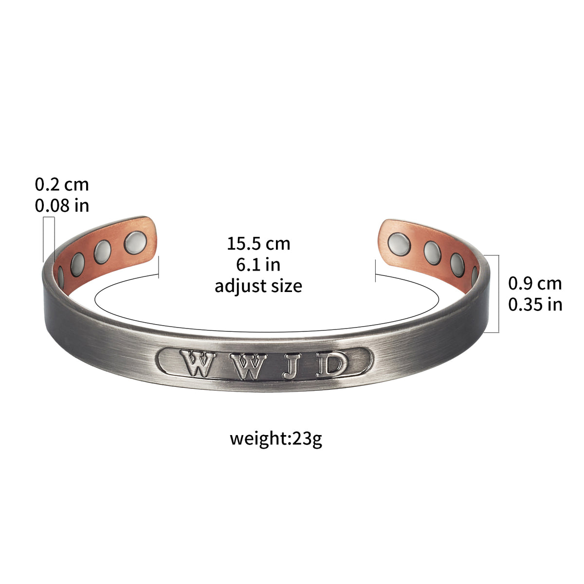 WOLLET Magnetic Bracelet with Vintage Design
