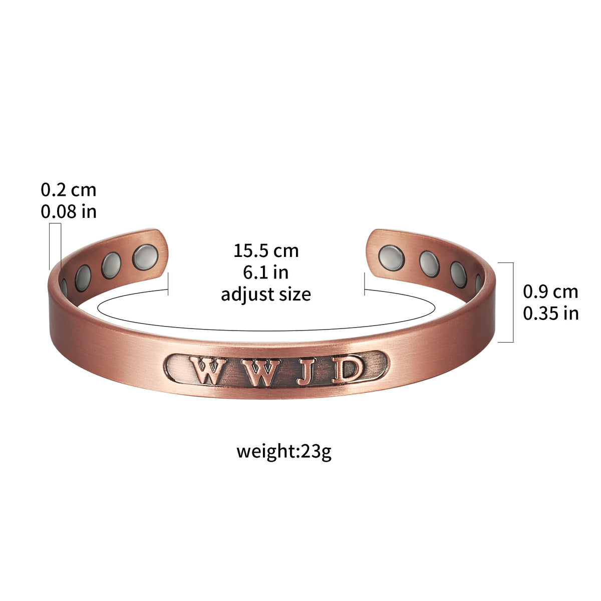 WOLLET Magnetic Bracelet with Vintage Design