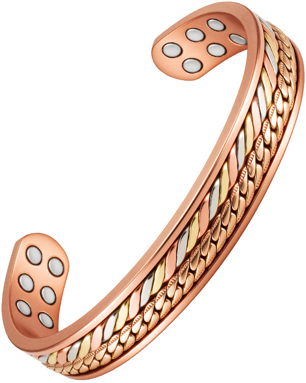 WOLLET 99.95% Pure Copper Magnetic Bracelet for Men