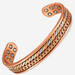 WOLLET Ultra Strength Copper Magnetic Bracelet for Men – Vintage Solid Copper Cuff with Adjustable Size & Premium Finish