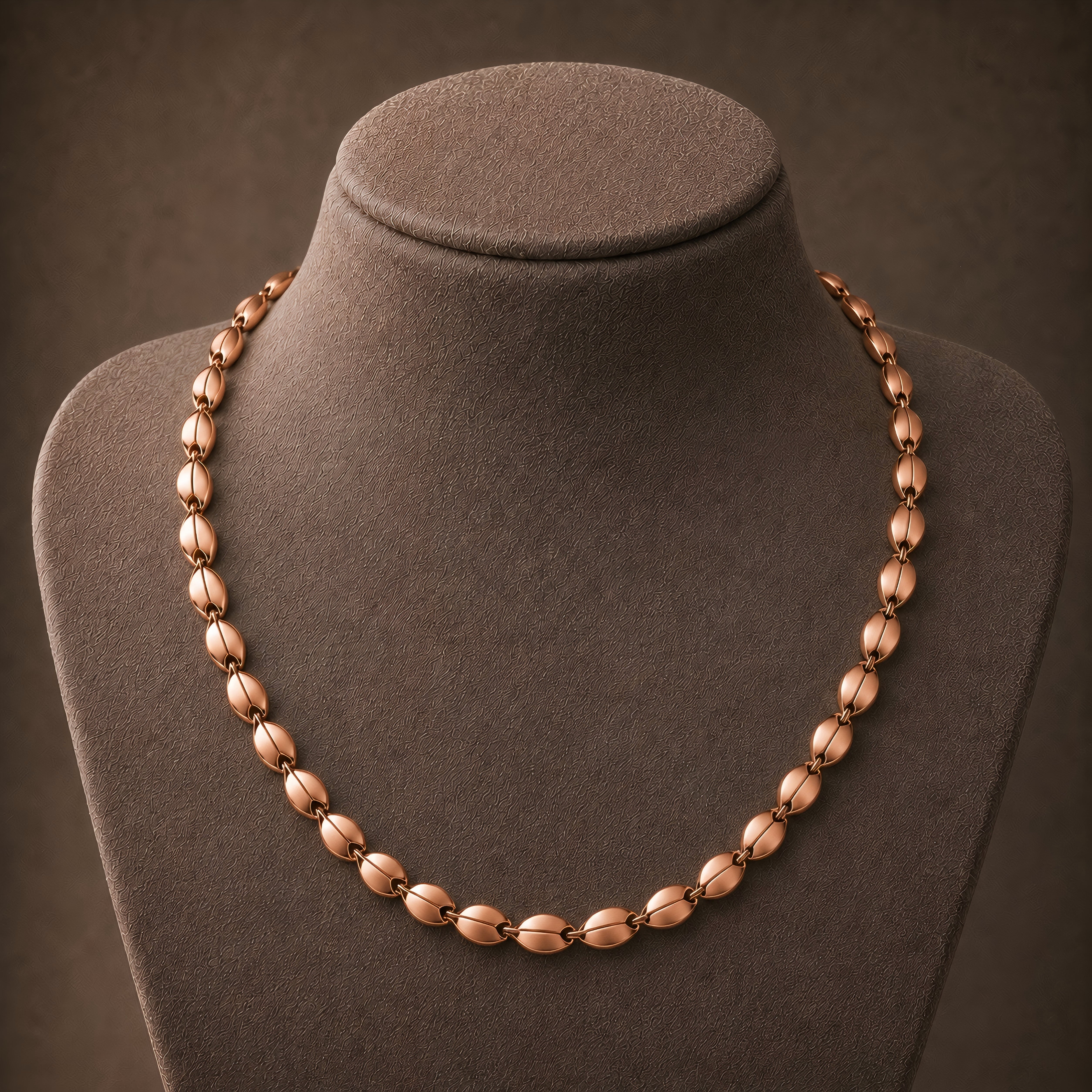 WOLLET Classic Round Link Chain Necklace | Modern Minimalist Jewelry Gift