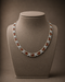 WOLLET Silver Red Garnet Gemstone Necklace – Vintage Luxury Statement Jewelry