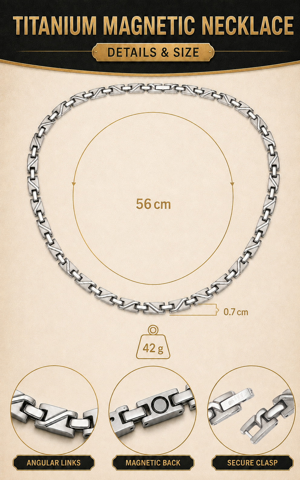 Men`s Magnetic Necklaces