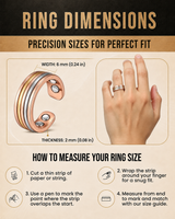 Wollet 99.99% Pure Copper Magnetic Ring for Men