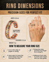 Men's Pure Copper Ring – Minimalist Adjustable Band