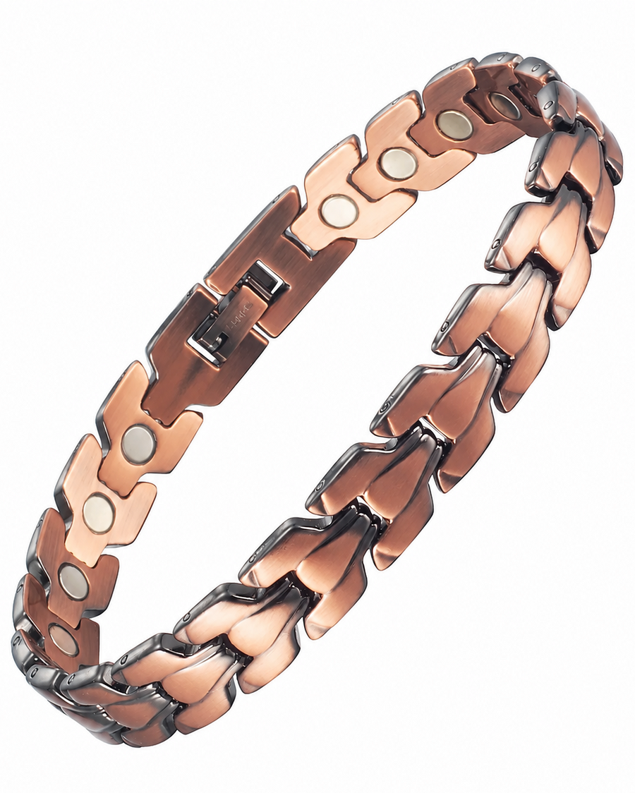 Wollet Magnetic Therapy Copper Bracelet with 3500 Gauss Magnets