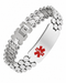 Wollet Medical Alert Bracelet for Men – Magnetic Titanium ID Bracelet with 42 Magnets