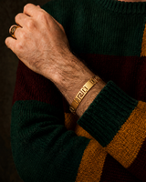 Men's Ultra Strength Magnetic Titanium Bracelet (Greek Key Design)