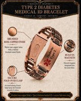 Men’s Vintage Pure Copper Bracelet – Adjustable Classic Link Jewelry（副本）