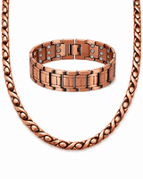 Classic Magnetic Copper Bracelet+Necklace