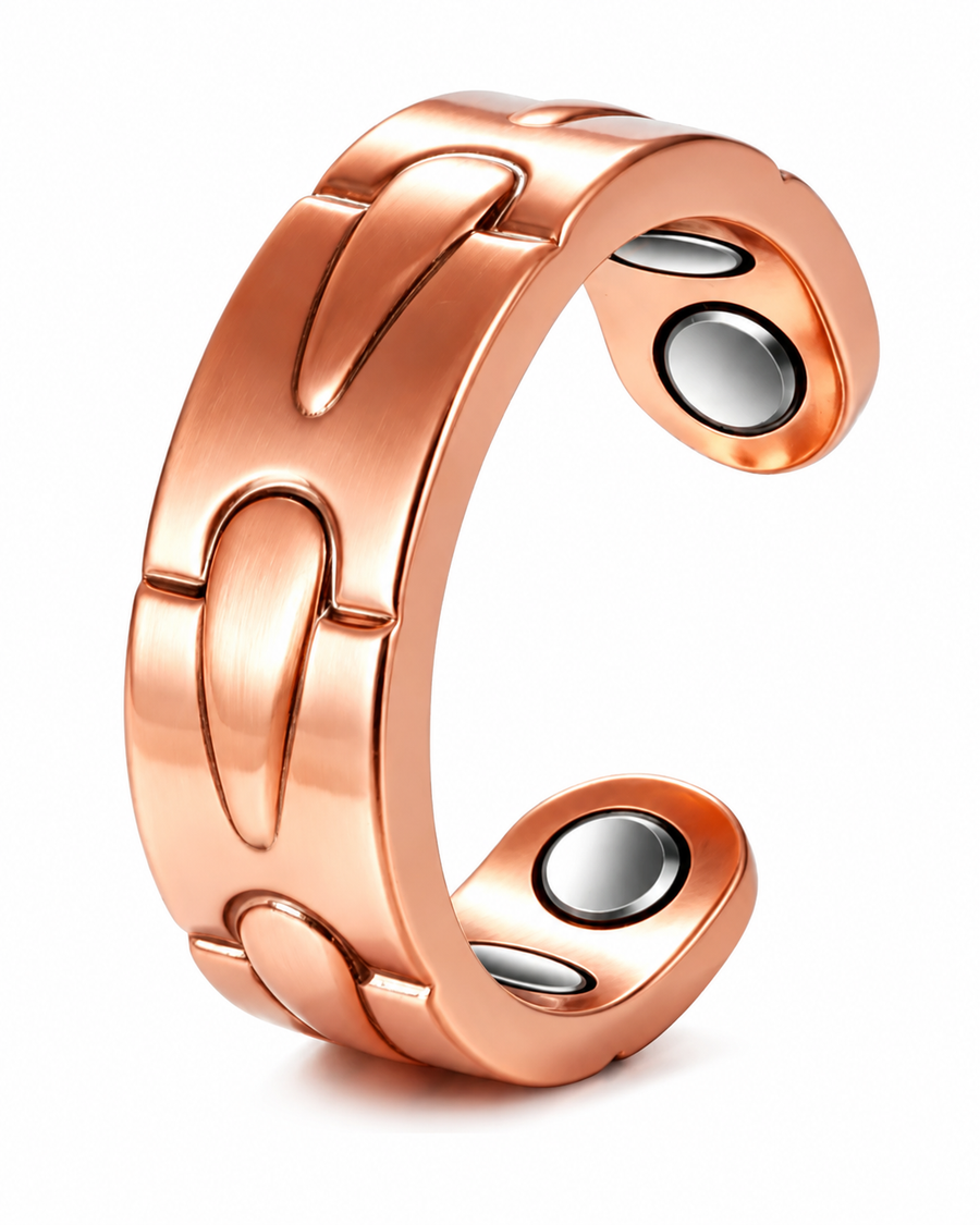 Wollet Men's Copper Ring – Classic Style Jewelry Gift
