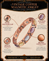 Women’s Ultra Strength Silver & Gold Titanium Magnetic Bracelet