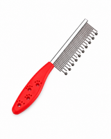 Stainless Steel Pet Grooming Comb – Detangling & Deshedding Tool