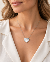 Magnetic Pendant Necklace – Polished Two-Tone Design