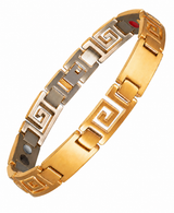 Men's Ultra Strength Magnetic Titanium Bracelet (Greek Key Design)