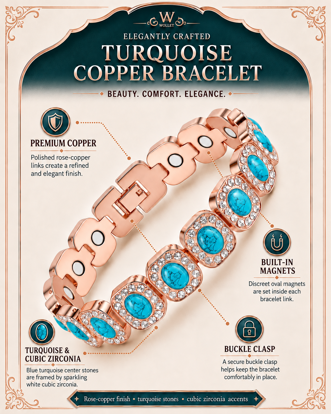 Women’s Ultra Strength Magnetic Bracelet
