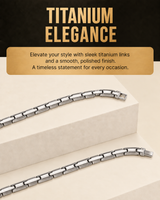 Powerful Silver & Gold Titanium Magnetic Therapy Necklace