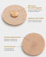 WOLLET Magnetic Acupressure Patches – 800 Gauss Hematite Magnets Kit