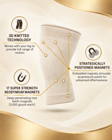 Magnetic Therapy Knee Compression Sleeves (Pair)