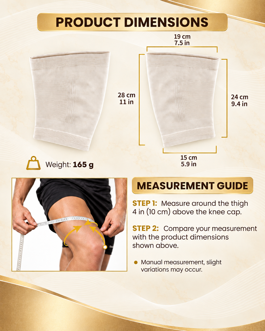 Magnetic Therapy Knee Compression Sleeves (Pair)