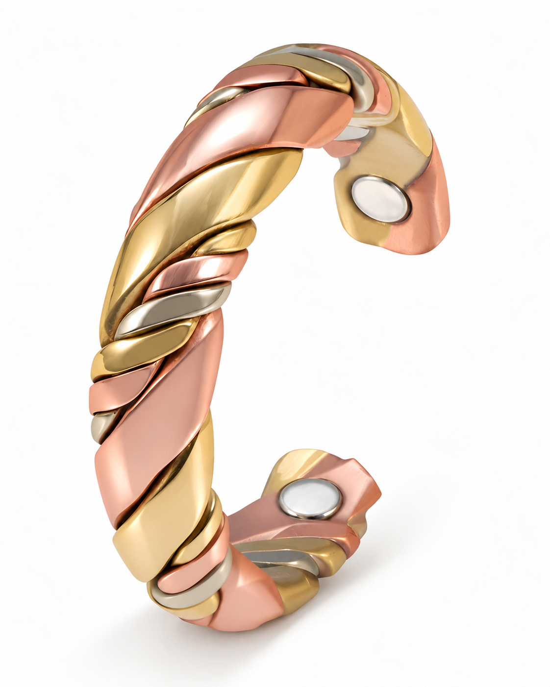 WOLLET Copper Magnetic Therapy Ring (Two-Tone)