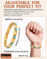 WOLLET Gold-Tone Stainless Steel Magnetic Bracelet