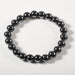 Wollet Magnetic Hematite Bead Bracelet Unisex Natural Black Hematite Energy Stone Stress Relief Healing Bracelet