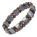 MAX Strength Magnetic Hematite & Copper Bracelet Double Row