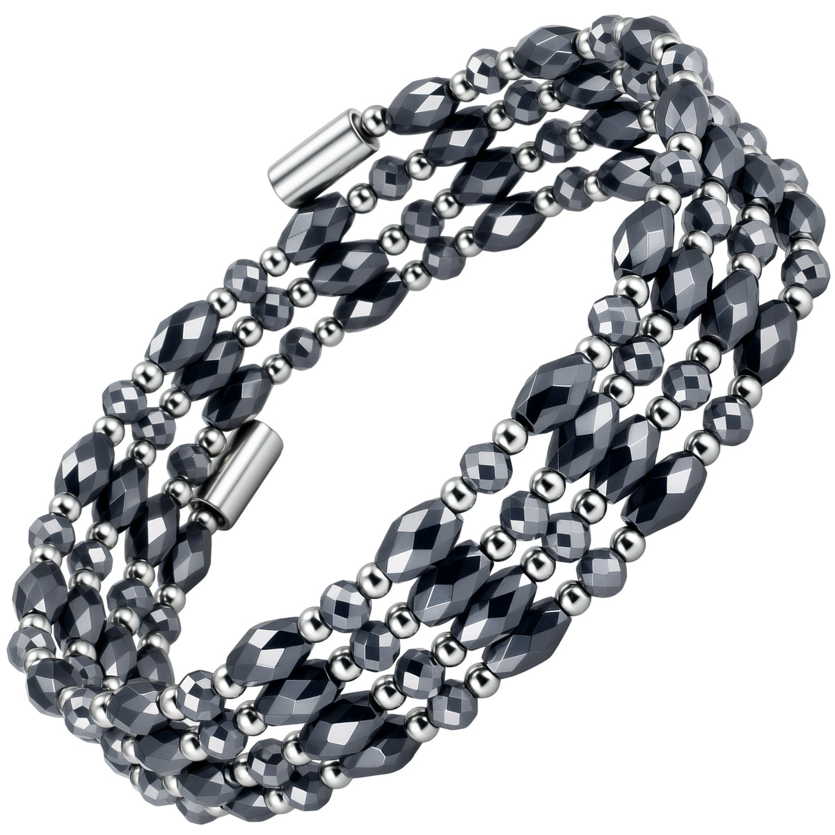 MAX Strength Magnetic Hematite & Copper Bracelet (Double Row)
