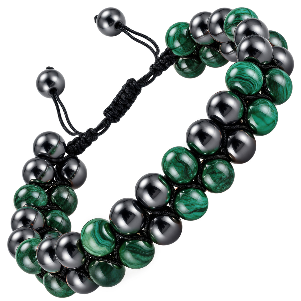 MAX Strength Magnetic Hematite & Copper Bracelet Double Row