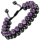 MAX Strength Magnetic Hematite & Copper Bracelet Double Row