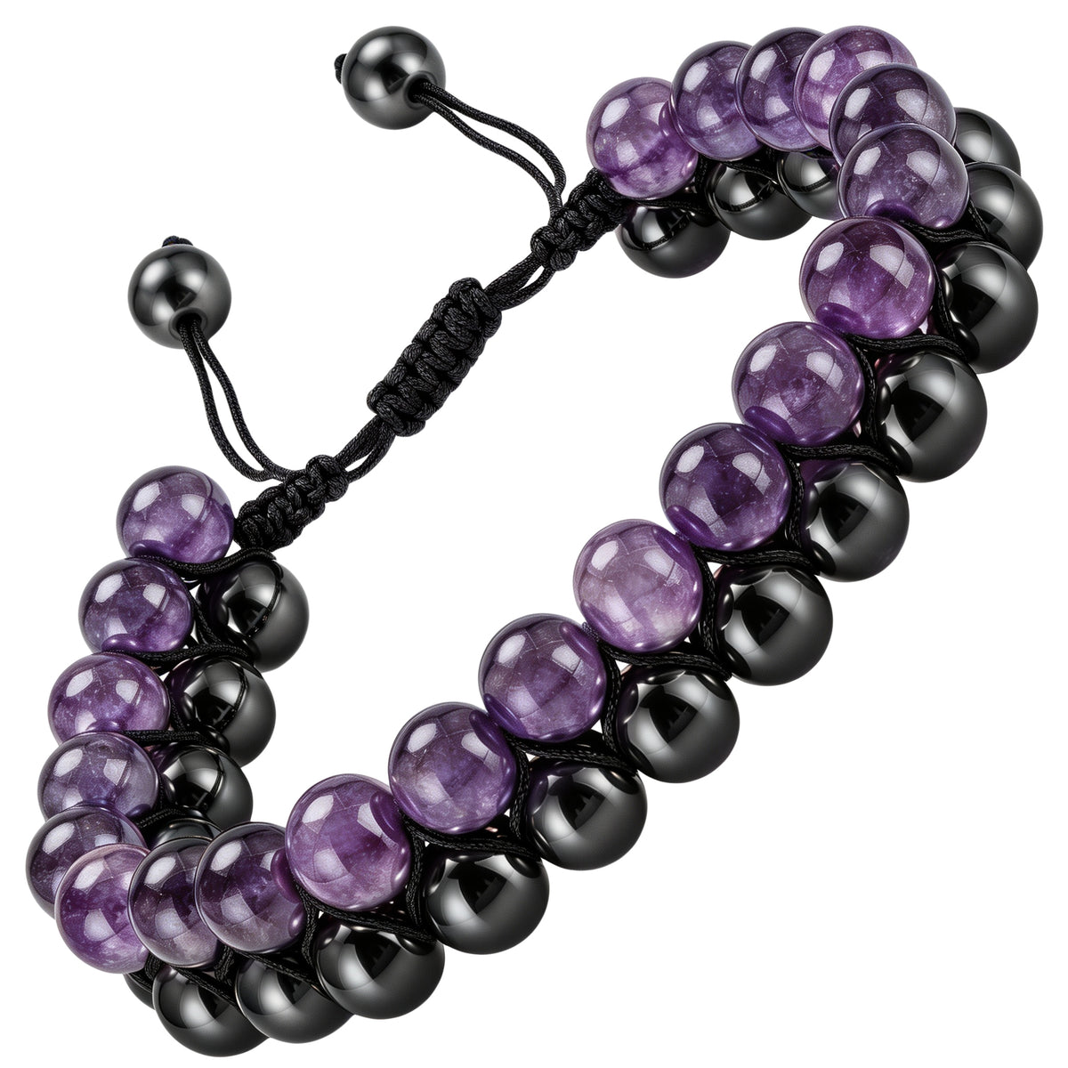 MAX Strength Magnetic Hematite & Copper Bracelet Double Row