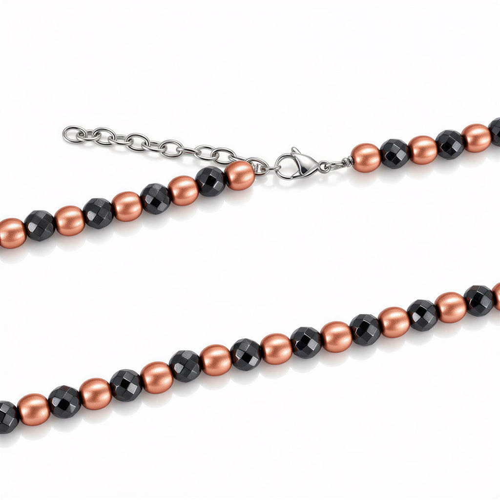 WOLLET Black Obsidian Magnetic Necklace