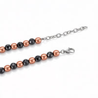 WOLLET Black Obsidian Magnetic Necklace
