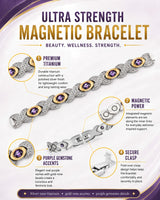 WOLLET Lightweight Titanium Bracelet for Women – Elegant Magnetic Jewelry for Everyday Wear