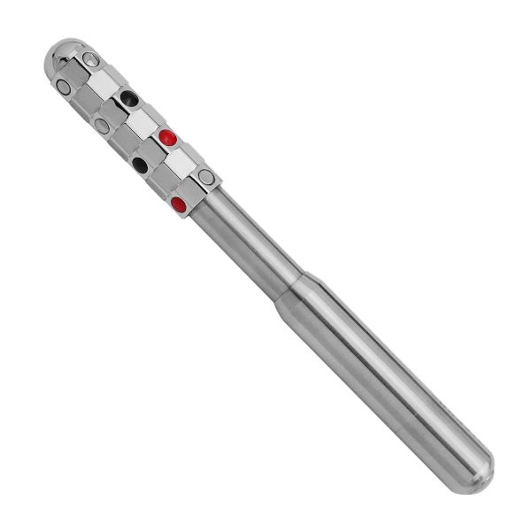 WOLLET Electric Vibration Energy Beauty Wand, Titanium Steel Germanium Acupressure Massager for Facial Contouring & Full Body Relief