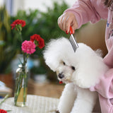 Stainless Steel Pet Grooming Comb – Detangling & Deshedding Tool