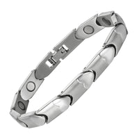 WOLLET Men's Stainless Steel Magnetic Bracelet