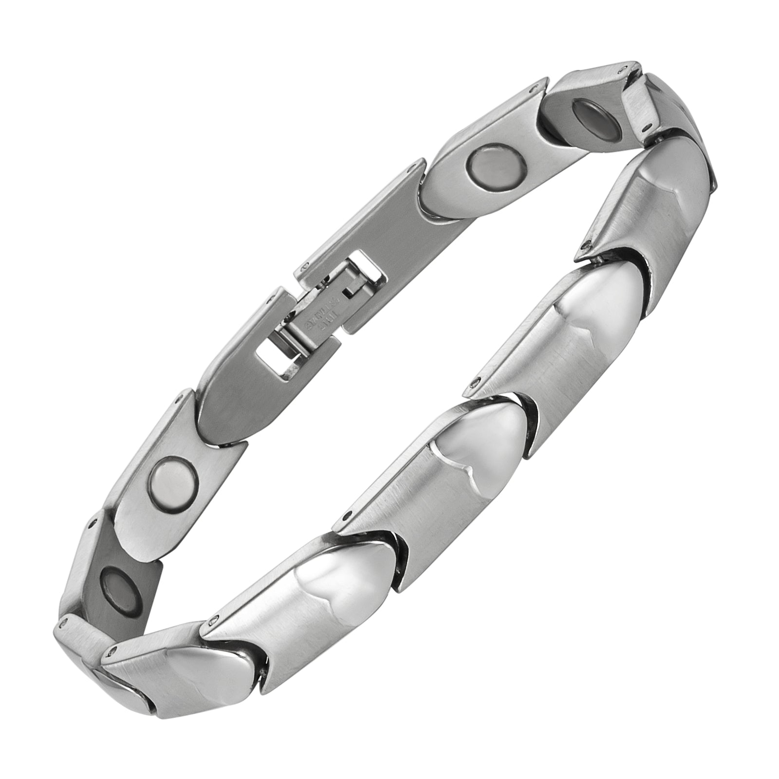 WOLLET Men's Stainless Steel Magnetic Bracelet