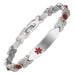 Wollet Stainless Steel Medical Alert ID Bracelets for WoMen
