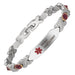 Wollet Stainless Steel Medical Alert ID Bracelets for WoMen