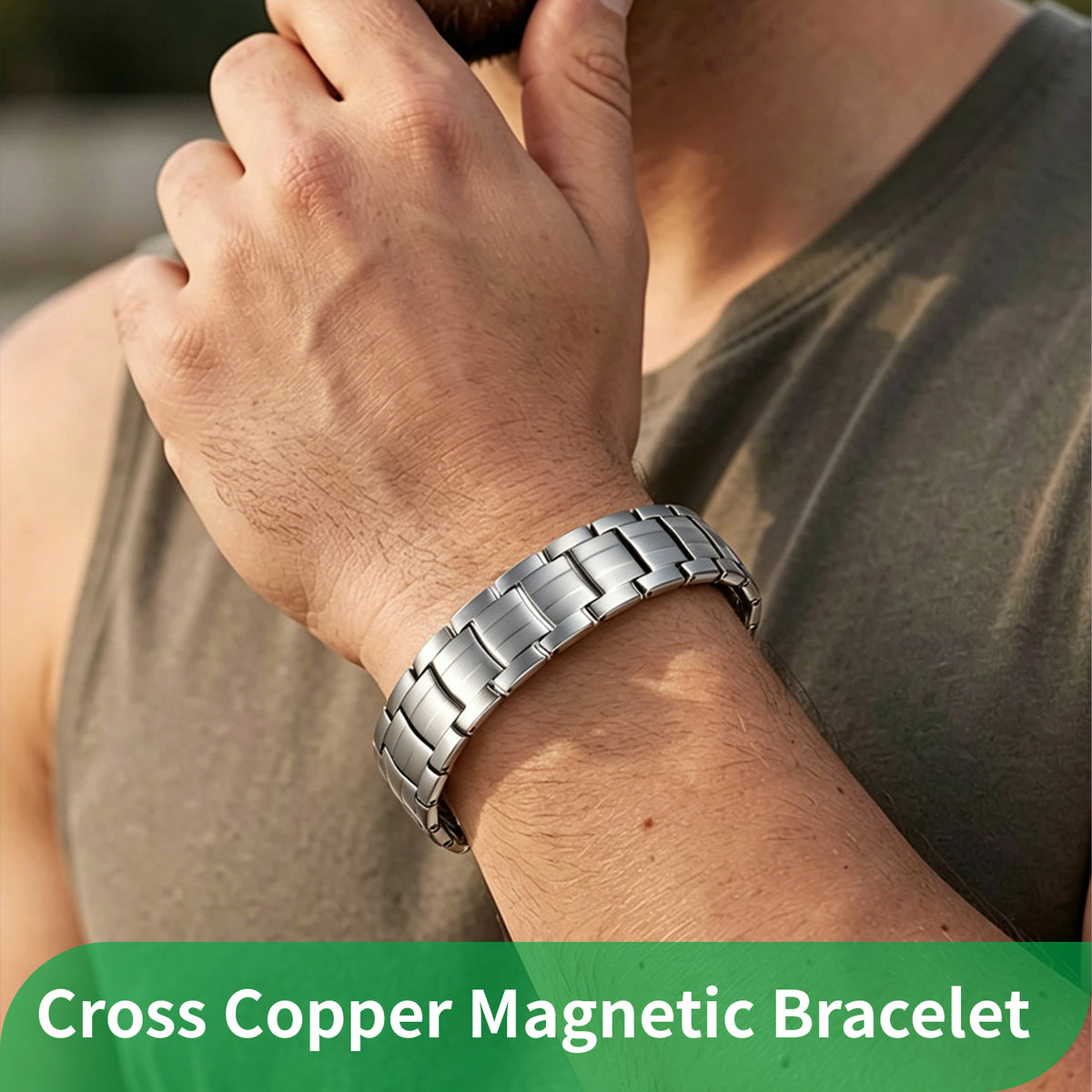WOLLET Men’s   Bracele Magnetic Design. Timeless Style.