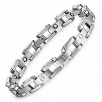 WOLLET Women's Classic Steel Link Bracelet