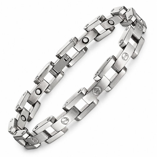 WOLLET Women's Classic Steel Link Bracelet