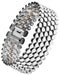Ultra Strength Silver Titanium Magnetic Bracelet (Triple Row)