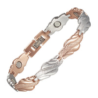 WOLLET Women's Two Tone Stainless Steel Bracelet