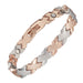 WOLLET Women's Rose Gold Woven Steel Bracelet